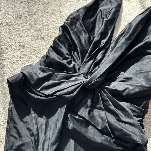 ALEXANDRE VAUTHIER Viscose Stretch Deep V-neck Bodysuit In Black size 36 - Picture 9 of 14